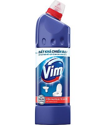 Vim nước tẩy bồn cầu vim diệt khuẩn - xanh nước biển