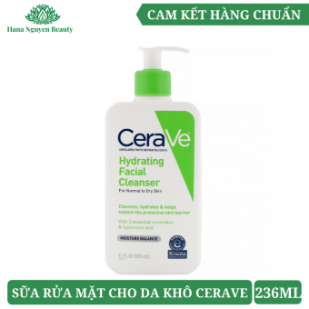 Sữa Rửa Mặt Dưỡng Ẩm Cho Da Khô Cerave Hydrating Cleanser 236ml ( Bản Mỹ)