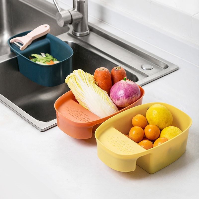 Khay nhựa gác bồn rửa bát, Khay lọc rác dùng trong nhà bếp - Hồng Kỳ