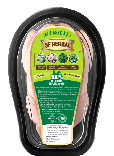 3F Gà Thảo dược 3F HERBAL 1.5kg, thả vườn không kháng sinh [HCM] - Thịt ngọt mềm, thơm ngon đậm đà