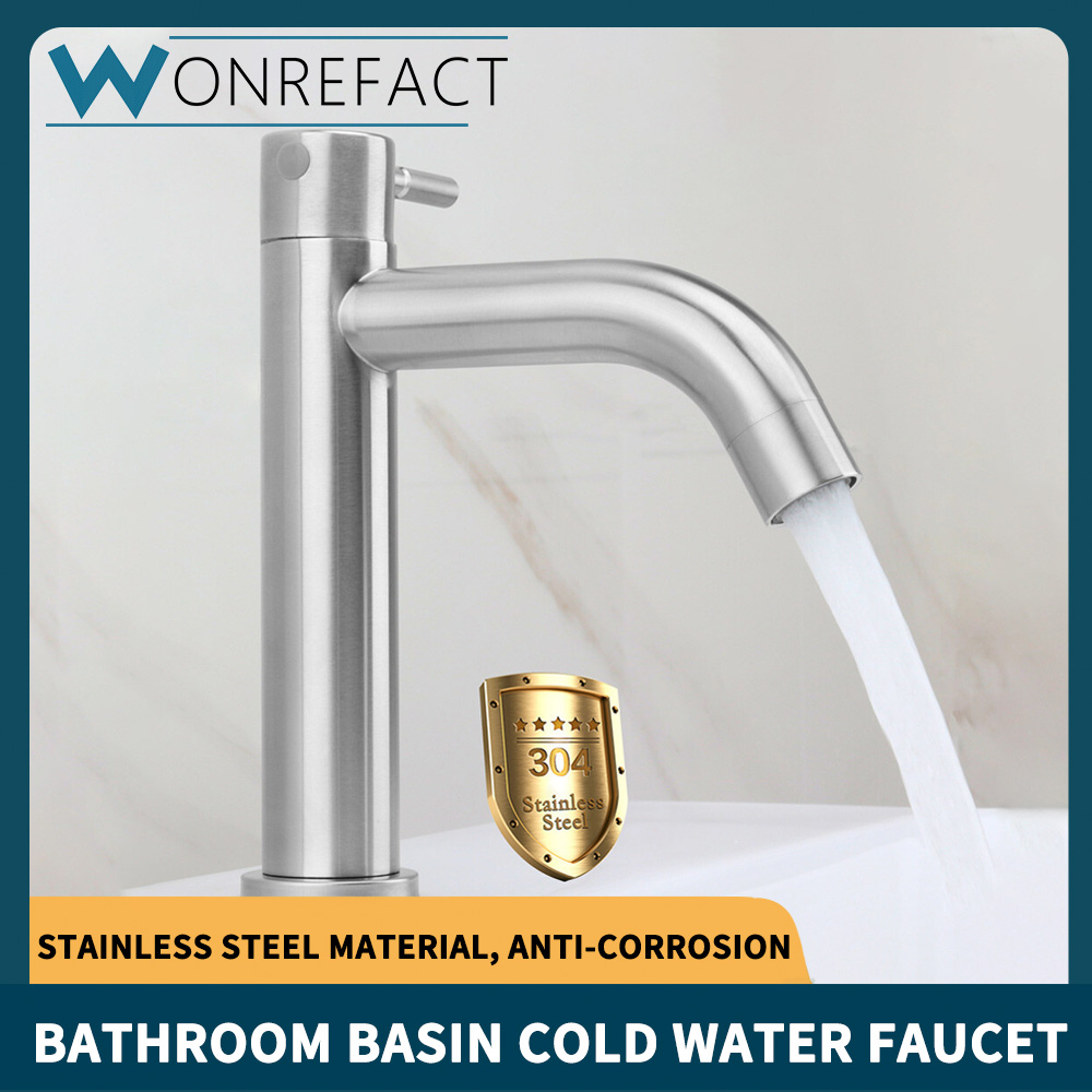 304 Thép Không Gỉ Phòng Tắm Nhà Bếp Vòi Nước Lưu Vực Bib Tap