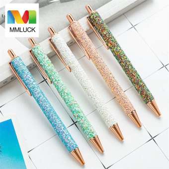 MMLUCK Quà Tặng Cho Bé Trường Học Sinh Nhật Bằng Kim Loại Đồ Dùng Nhật Ký Sang Trọng Kim Cương Giả Đồ Dùng Viết Bút Bi Bút Bi Văn Phòng Phẩm