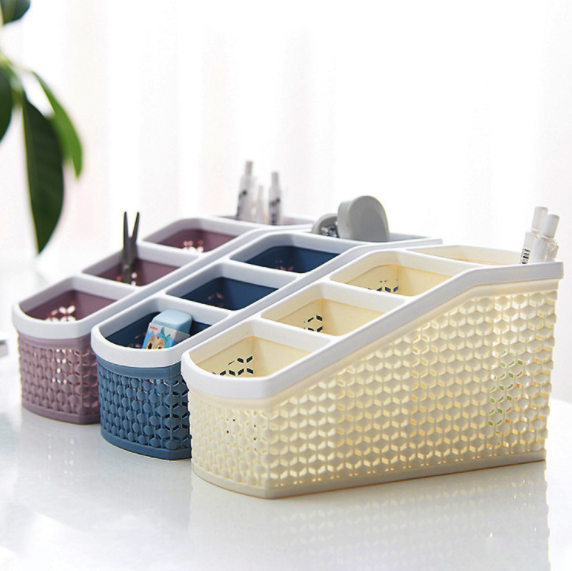 Khay đựng bút lưới 4 ngăn/ kệ mỹ phẩm đa dụng h199
