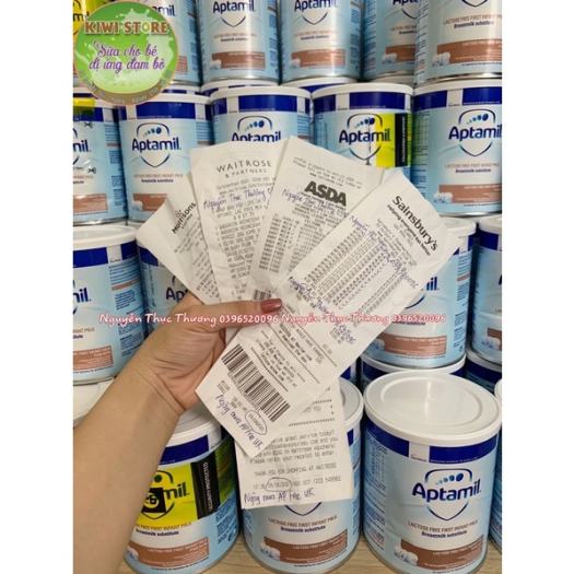 Sữa Aptamil Lactose Free Uk dành cho bé bất dung nạp Lactose 400gr bay air 100 đầy đủ bill store