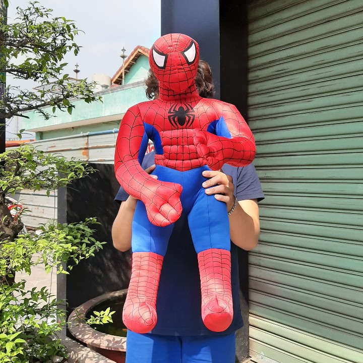 Siêu nhân nhện nhồi bông cao 40cm
