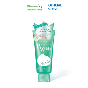 Sữa rửa mặt tạo bọt dành cho da mụn Senka Perfect Whip Acne Care (100g)
