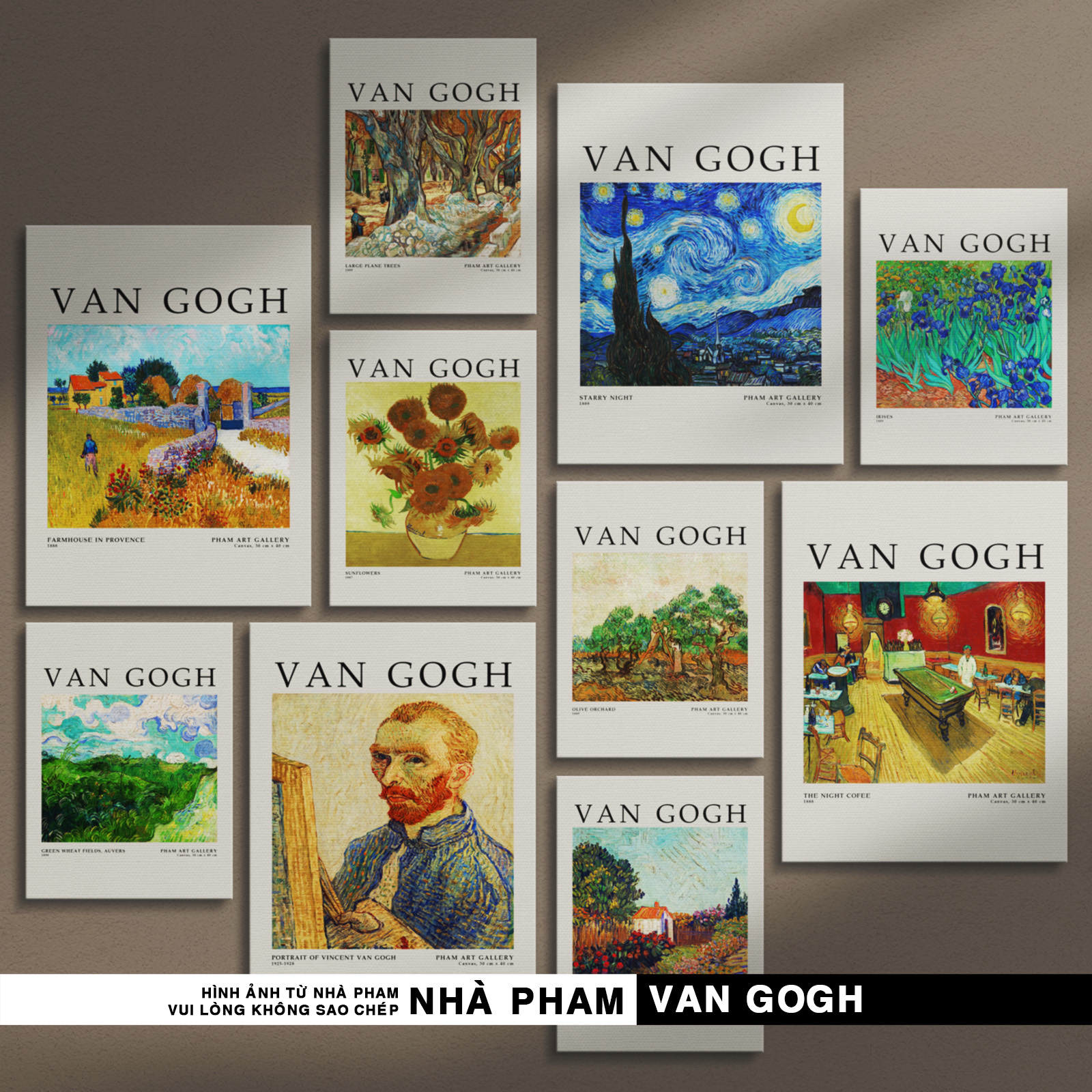 Tranh canvas treo tường van gogh