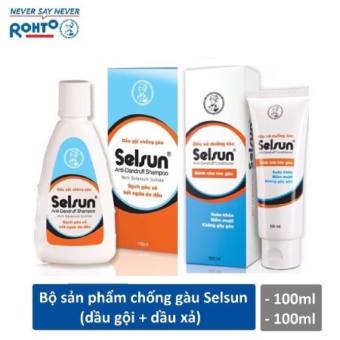 DẦU GỘI SELSUN 1% SELENIUM SULFIDE dùng cho người gàu nặng chai 100ml