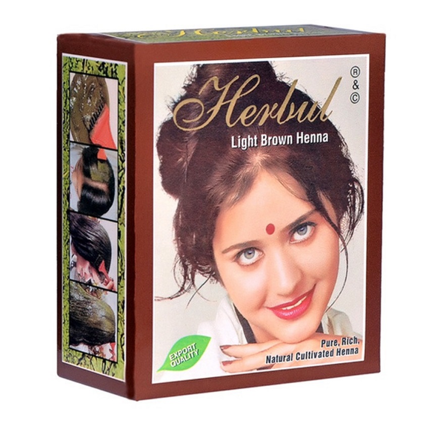 Bột nhuộm tóc thảo dược Henna - Nâu sáng 60g