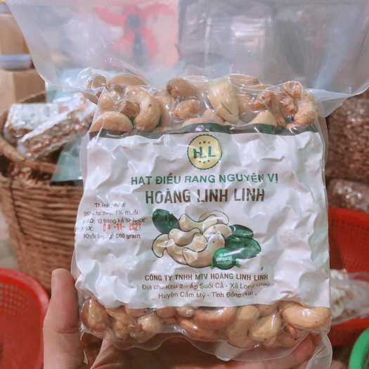 Hạt điều nguyên hạt sạch vỏ rang muối thơm ngon giòn béo, rang mới hàng ngày - Chuẩn xuất khẩu