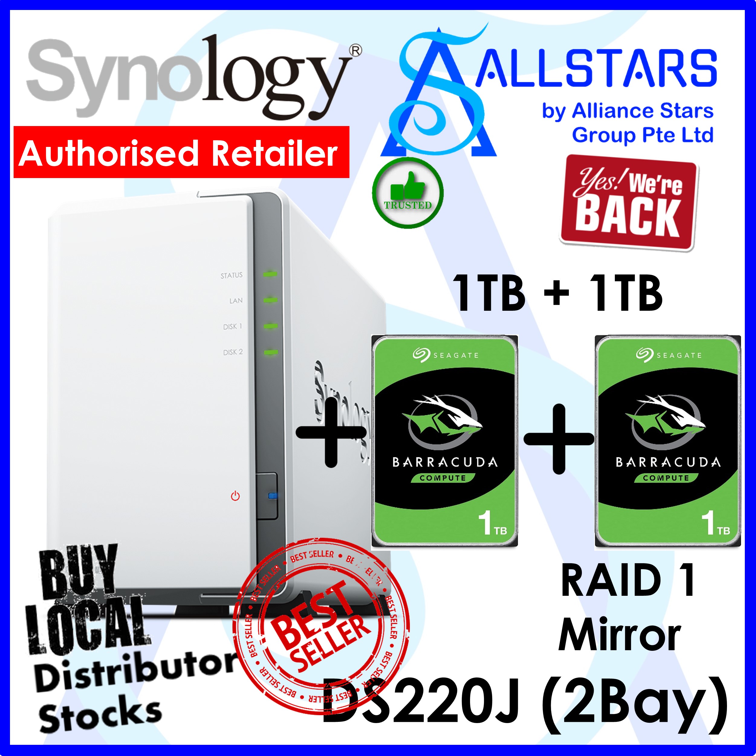 Shop Synology Ds220j at Best Prices for Your Needs | Lazada Singapore