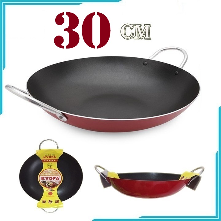 [Chảo Xào] Chảo Chống Dính Hợp Kim 2 Quai Cao Cấp kích thước 30CM - Dụng Cụ Nấu Ăn - Dụng Cụ Nhà Bếp