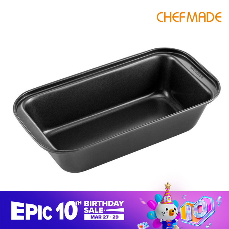 CHEFMADE Vừa Ổ Bánh Mì Chảo Khuôn Nướng Bánh Kích Thước Trung Bình Bánh Mì Nướng Hộp Ban Nướng Hamburger Khuôn Khuôn Làm Bánh WK112009