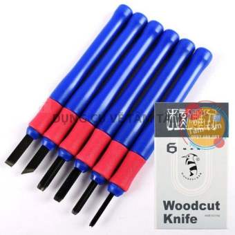 Dao khắc gỗ và khắc dưa hấu tết, Woodcut Knife cán nhựa-Dụng cụ vẽ Tâm Tâm