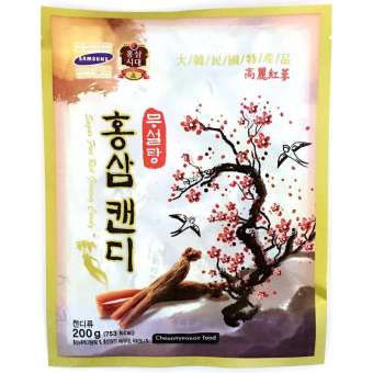 Kẹo Sâm Cành Đào Không Đường Hàn Quốc túi 200