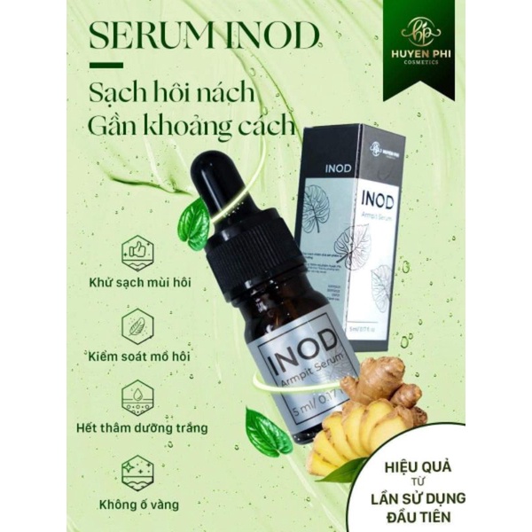 Serum trị hôi nách INOD Huyền Phi 5ml triệt sạch hôi nách, hôi chân