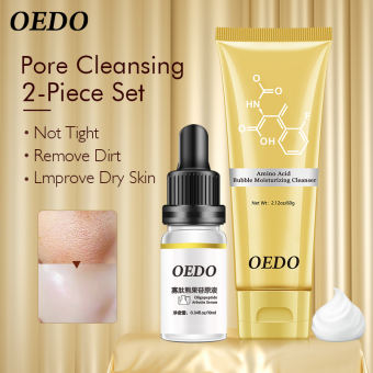 OEDO Sữa rửa mặt dưỡng ẩm + Serum bổ sung Axit Amin Oligopeptide Arbutin làm sạch thu nhỏ lỗ chân lông kiểm soát dầu làm trắng da thích hợp cho da thô ráp - INTL