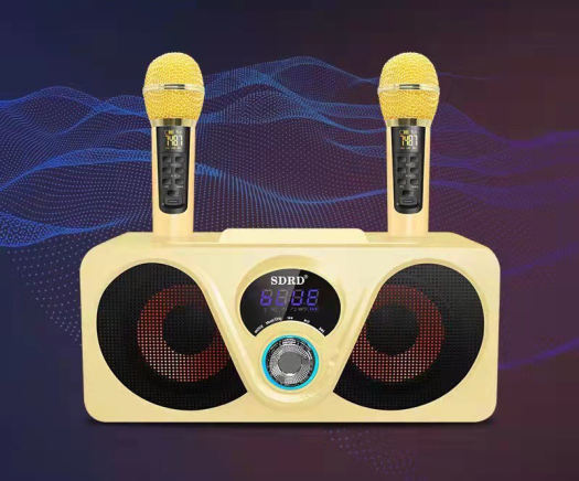 Loa Bluetooth Hát Karaoke Tặng 2 Micro Chất Lượng , Cao Cấp , Loa Karaoke Bluetooth SDRD SD-312 , Loa Mắt Cú Mới Nhất , Kiểu Dáng Nhỏ Gọn , Bắt Mắt , Sang Trọng , Màn Hình LCD , Mic Bắt Nhạy , Kết Nối Bluetooth , AUX , USB , SD Card...