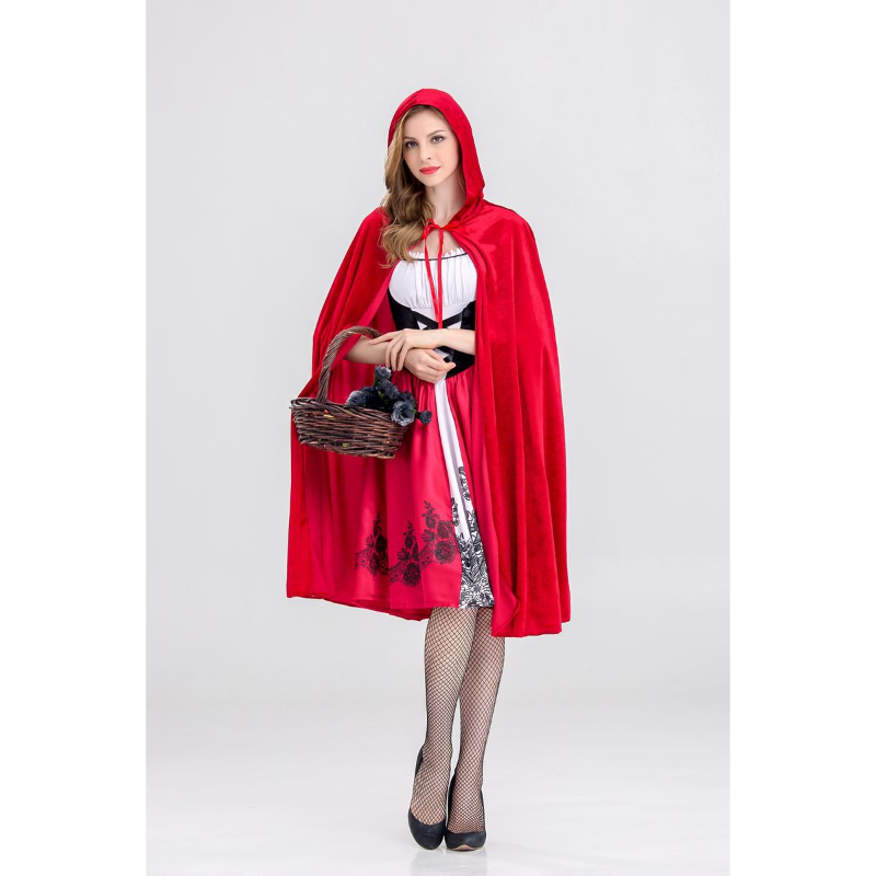 strapless open back dress Halloween Ladies Little Red Riding Hood Costume Fantasy Hen Party Robe   The Clothing Company Sydney