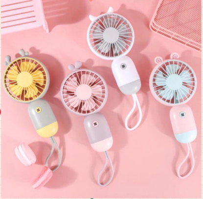Quạt cầm tay sạc usb mini hàn quốc cực xinh - hàng cao cấp - pin sử dụng 4-6h