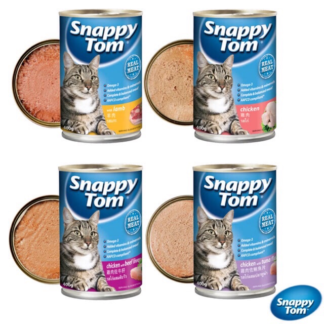 Pate snappy tom 400gr cho mèo