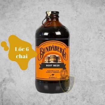 Bia Bundaberg vị Xá xị của Úc, lốc 6 chai 375ml, Beerholic, Dòng bia trái cây không cồn