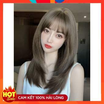 Tóc Giả Nữ Nguyên Đầu - Tóc Cả Đầu Layer Lửng Hot Trend 2021