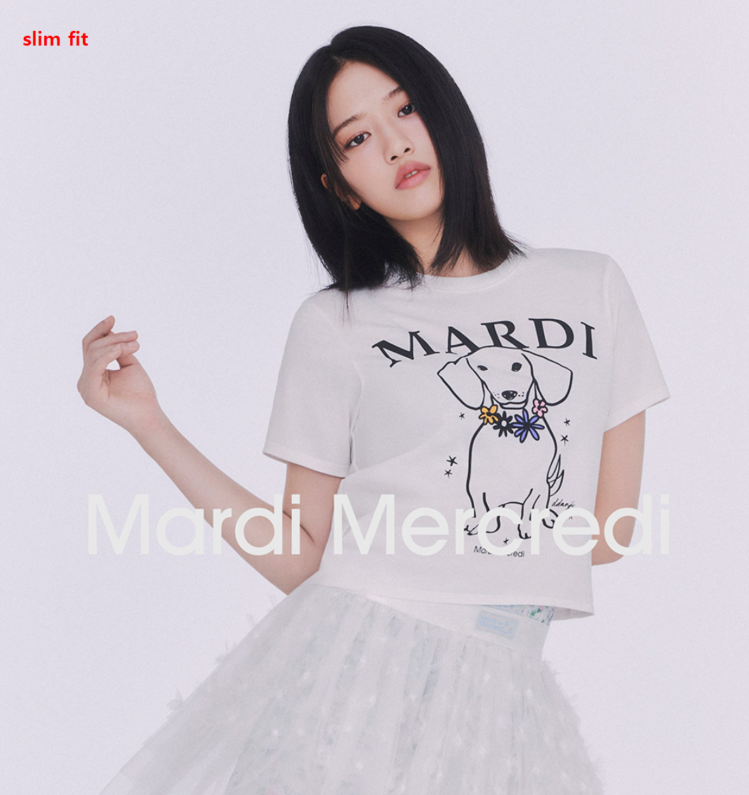 [IVE AnYujin PICK / 4 FIT] ÁO PHÔNG MARDI MERCREDI SWING THE TAIL DDANH HIỆU HOA ĐA MÀU (2025Mới)