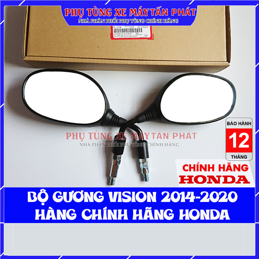 Gương chiếu hậu xe máy vision mẫu 2014 -2020 2014 2015 2016 2017 2018 2019 2020 chính honda