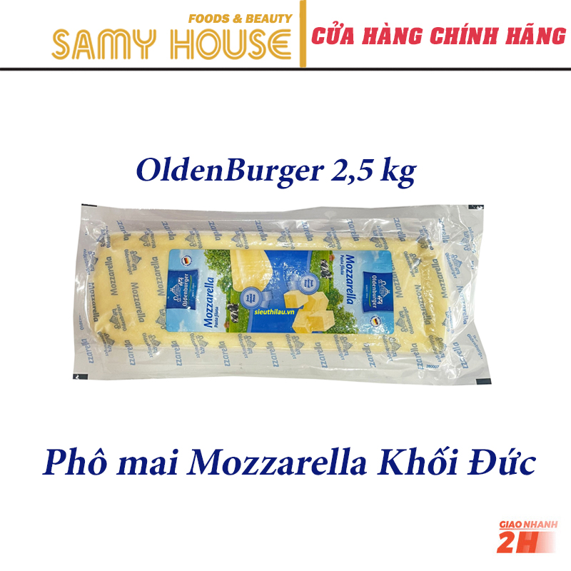 2,5kg Phô Mai Khối Mozzarella Nhập Khẩu Đức