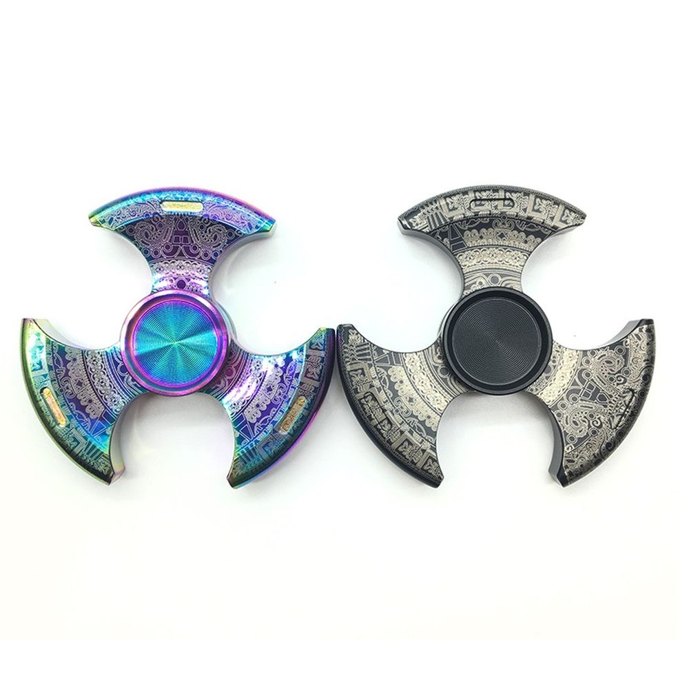 Con quay monster stubby spinner 3 cánh – stainless steel rainbow