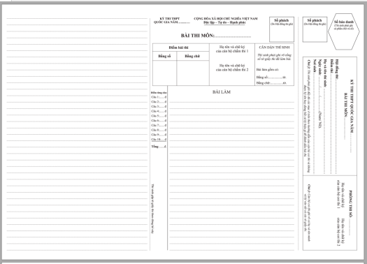 giấy thi A3 (100 tờ)