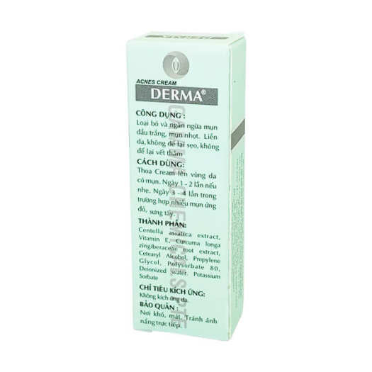KEM MỤN DERMA ANTI ACNE CREAM 10gr