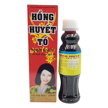 Hồng Huyết Tố 250ml - Giúp Hoạt huyết , hỗ trợ cải thiện kinh nguyệt không đều, đau bụng khi hành kinh
