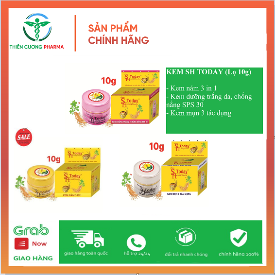 Kem dưỡng da sh today nám - mụn - dưỡng ẩm làm trắng da lọ 10g