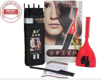 Bộ lược nhuộm tóc thông minh MY Tejing ALIANG và lõi thay thế thuốc nhuộm (Đen)