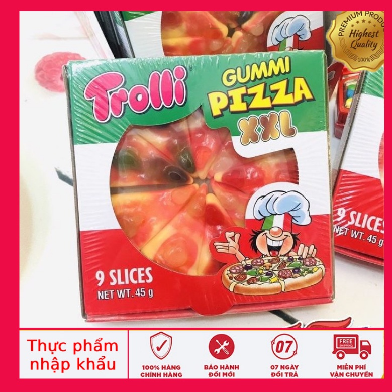Kẹo dẻo trolli pizza xxl 45gr