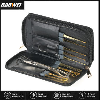 NANWEI Bộ Dụng Cụ Mở Khóa Chuyên Nghiệp 24 Chiếc Bộ Khóa Thực Hành Kèm Bao Da Cho Người Mới Bắt Đầu Thợ Khóa