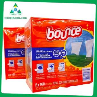 Hộp Giấy Thơm Quần Áo Bounce Hộp 160 Miếng