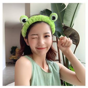 Băng Đô turban bờm Cài Tóc hình mắt Ếch Xanh Vui Nhộn cute