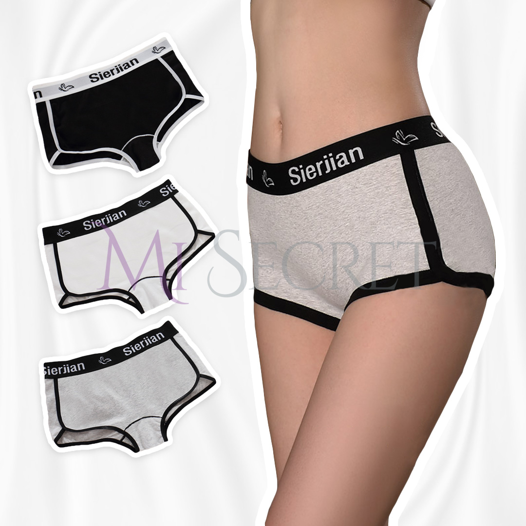 M-XL Size Candy Color Ribbon Cotton Panties Women Briefs Panty Celana  Spender Underwear Comfortable Seluar Dalam
