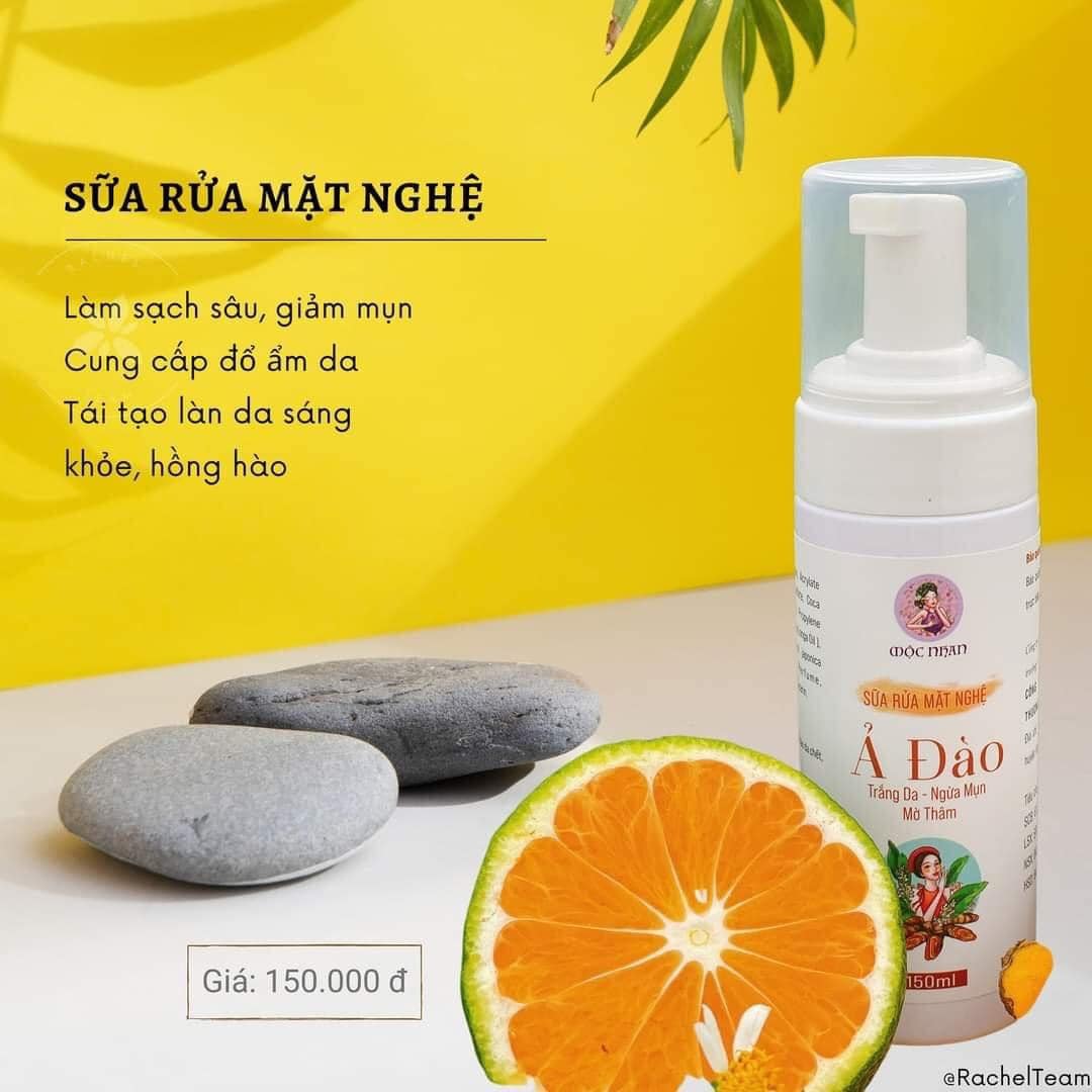 Sữa rửa mặt bơ nghệ , sữa rửa mặt nghệ ả đào mộc nhan natural