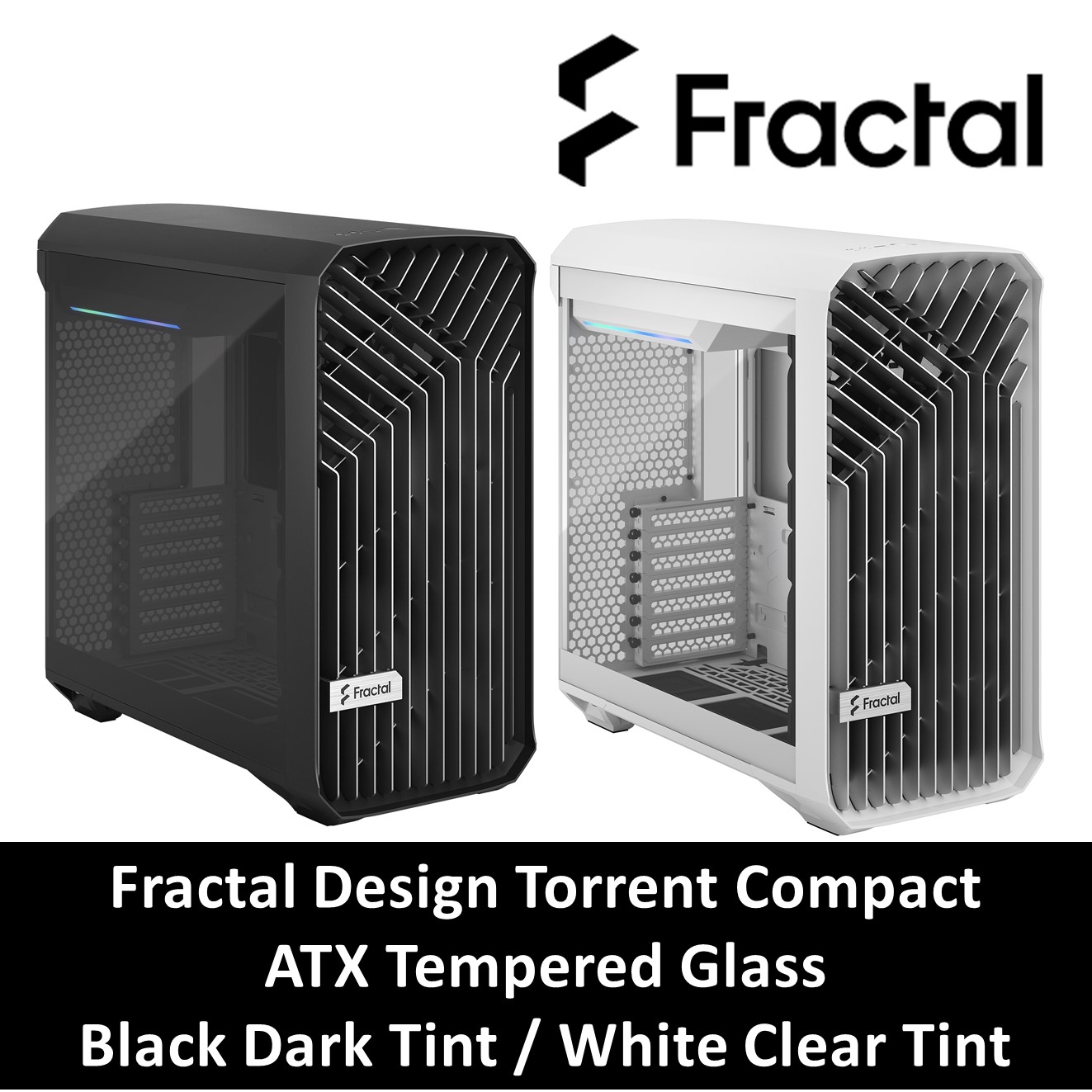 Fractal Design FD-C-TOR1C-02 Torrent Compact Light Tempered Glass