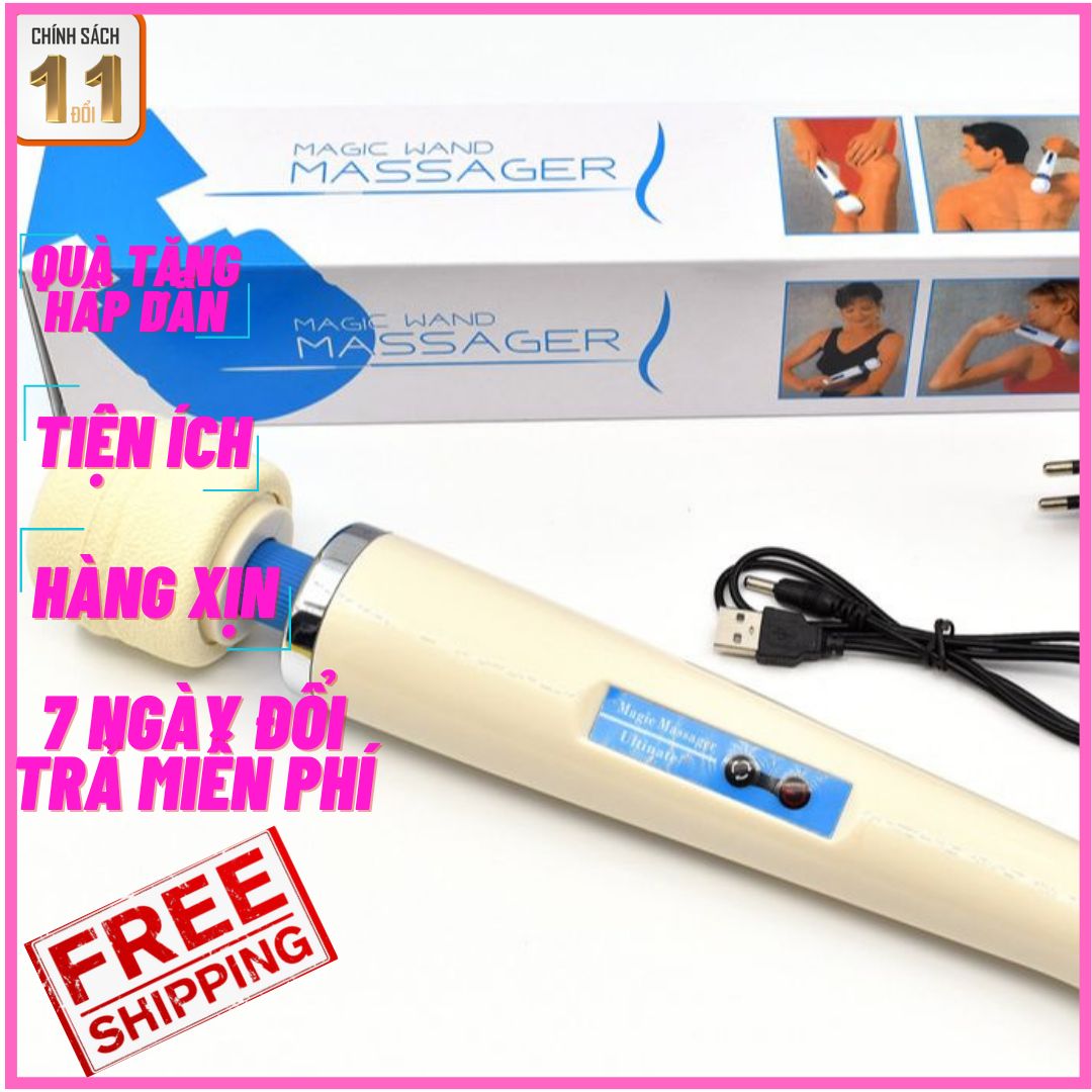 Máy massage cầm tay magic wand hv280 - máy massage hv280 cầm tay máy massage rung 30 cấp độ - tăng cường sức khỏe, giảm stress