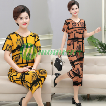 Đồ bộ trung niên nữ mặc nhà B62 - Đồ bộ quần áo kiểu thời trang cho mẹ, cho bà - Shop bộ ngủ mùa hè, mùa thu cho người lớn tuổi, trung tuổi U40 U50 U60 U70 cao cấp, sang trọng Đẹp giá rẻ Bigsize, cho người mập, size lớn