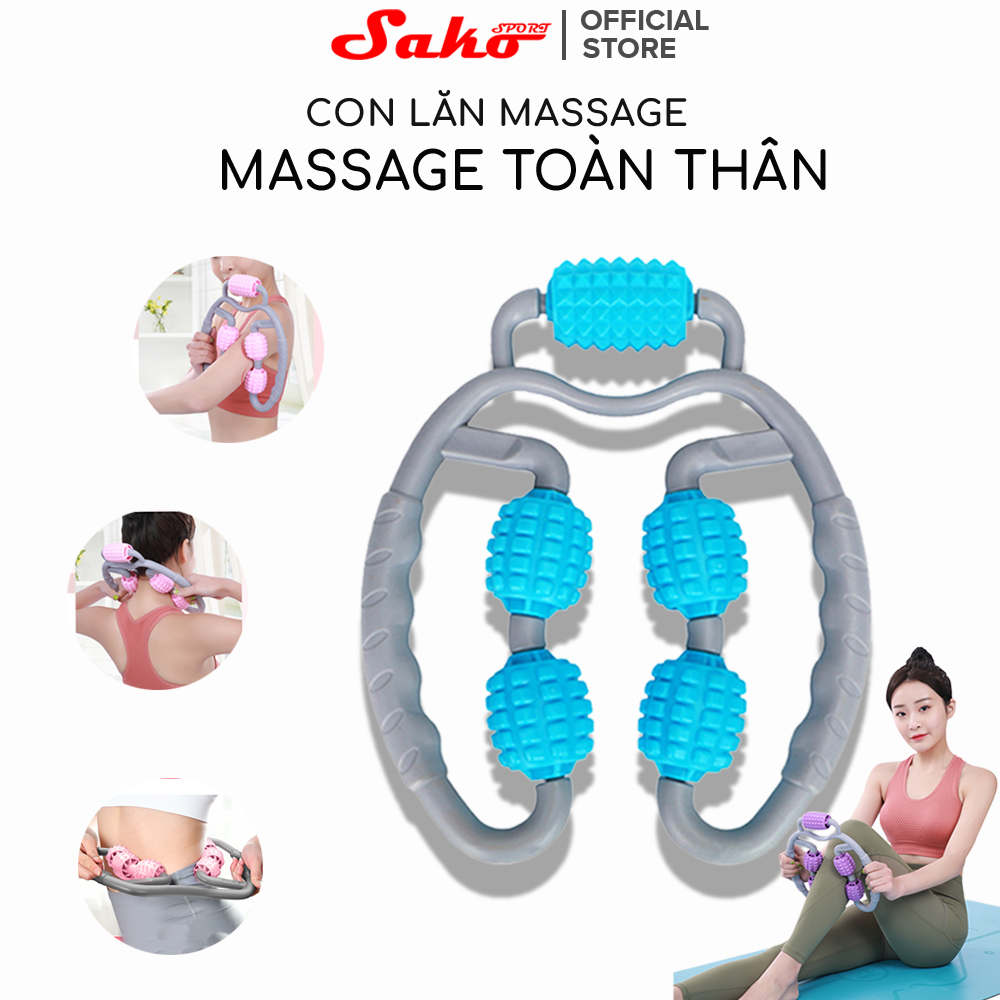 Con lăn Yoga Massage Bắp Tay, Bắp Chân, Con lăn Massage Tiện Dụng Chất Lượng Cao SAKO SPORT