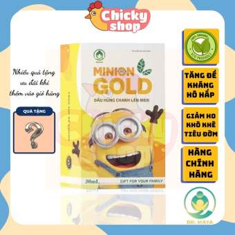Dầu húng chanh lên men Minion Gold giảm ho khò khè tiêu đờm 30ml