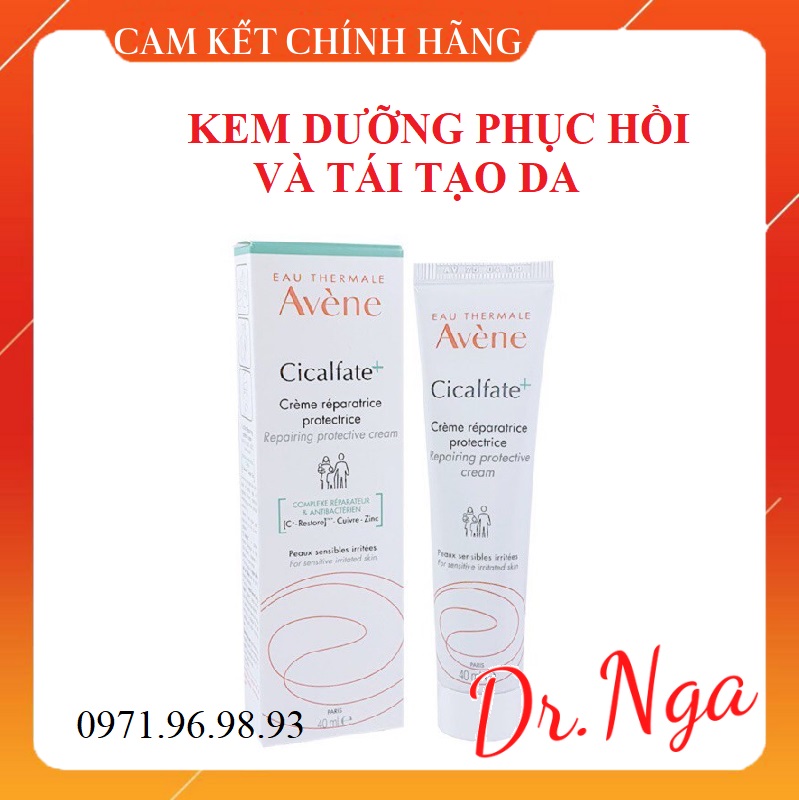 Kem avene cicalfate repair cream dưỡng liền sẹo, tái tạo phục hồi da 40ml