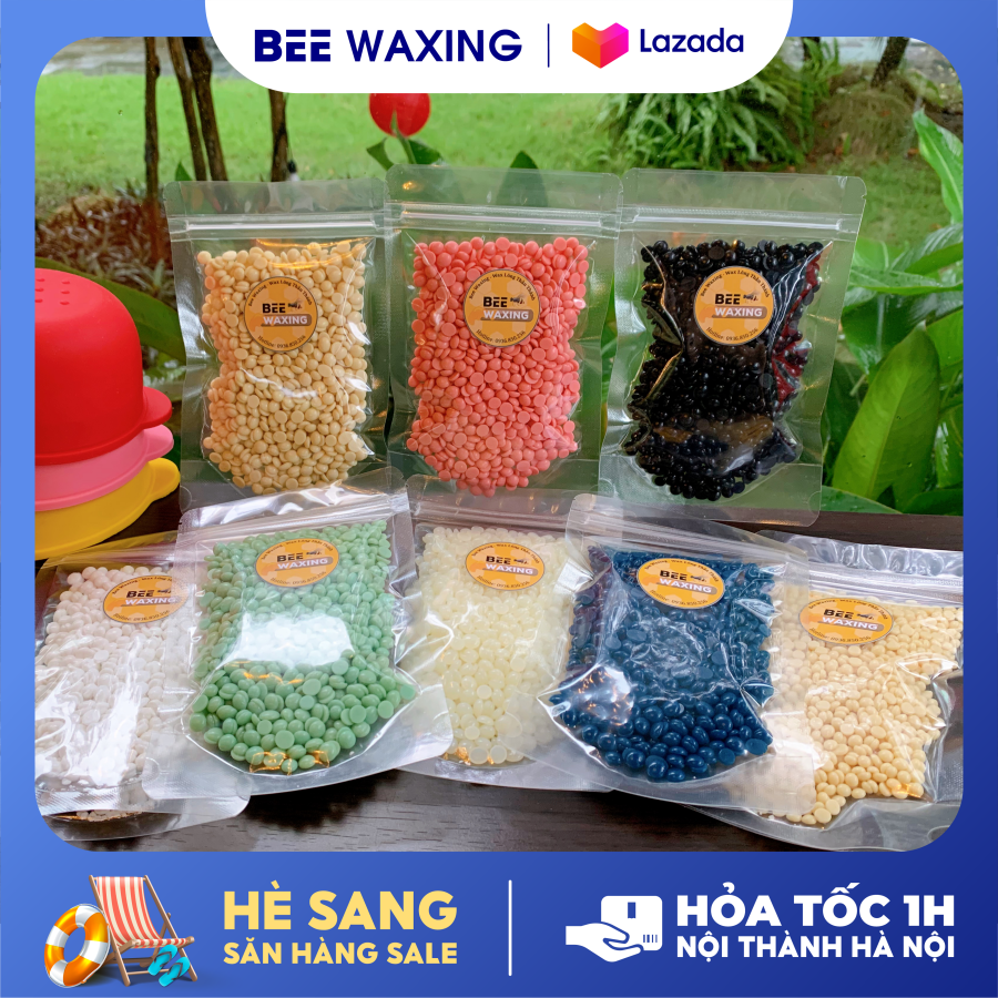 500g Sáp Wax Lông Hard Wax Beans- Wax Nóng Triệt Lông Tại Nhà [Tặng Kèm Que Wax]