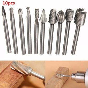 Bộ 10 đầu mũi mài khắc làm gỗ lũa cán 3mm